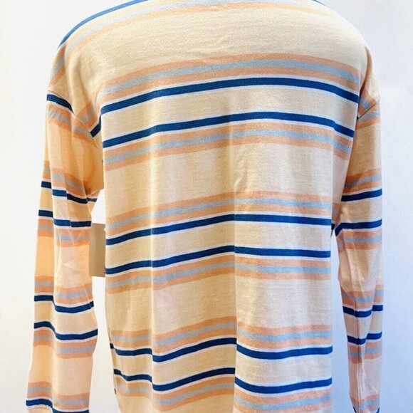 NWT SO Juniors Long Sleeve Pullover Round Neck Striped Mulit-Colored Shirt Sz XS - Picture 6 of 12